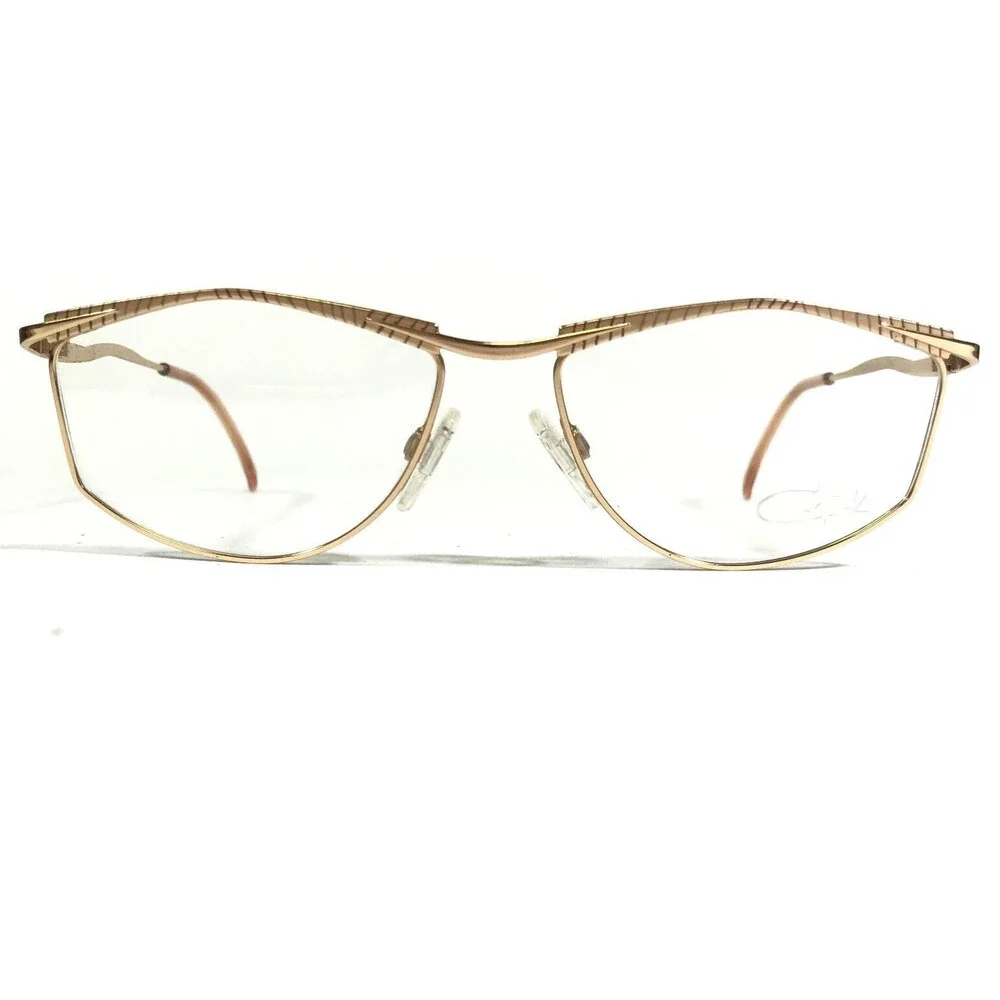 Cazal Eyeglasses Frames MOD 121 Col.840 Gold Geometric Full Wire Rim 55-16-135